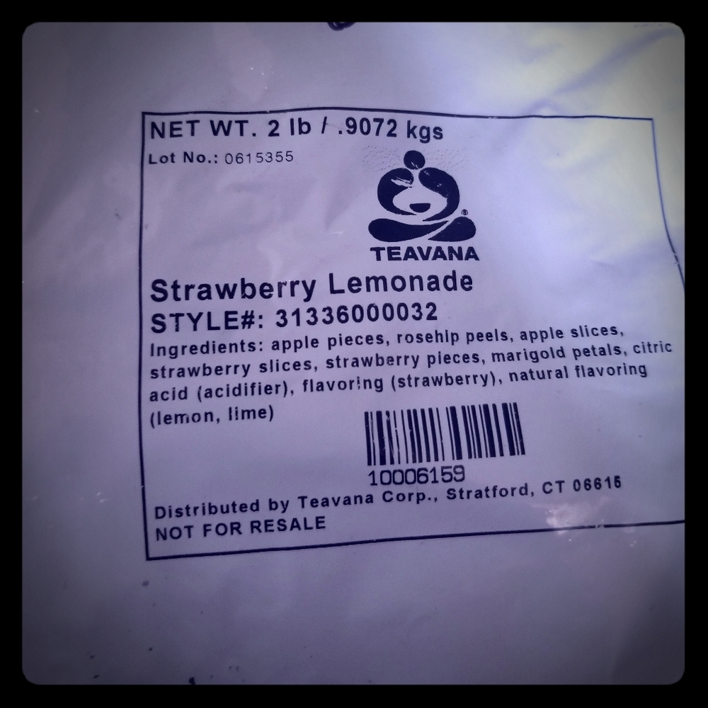 Teavana Strawberry Lemonade Tea 2lb Sealed